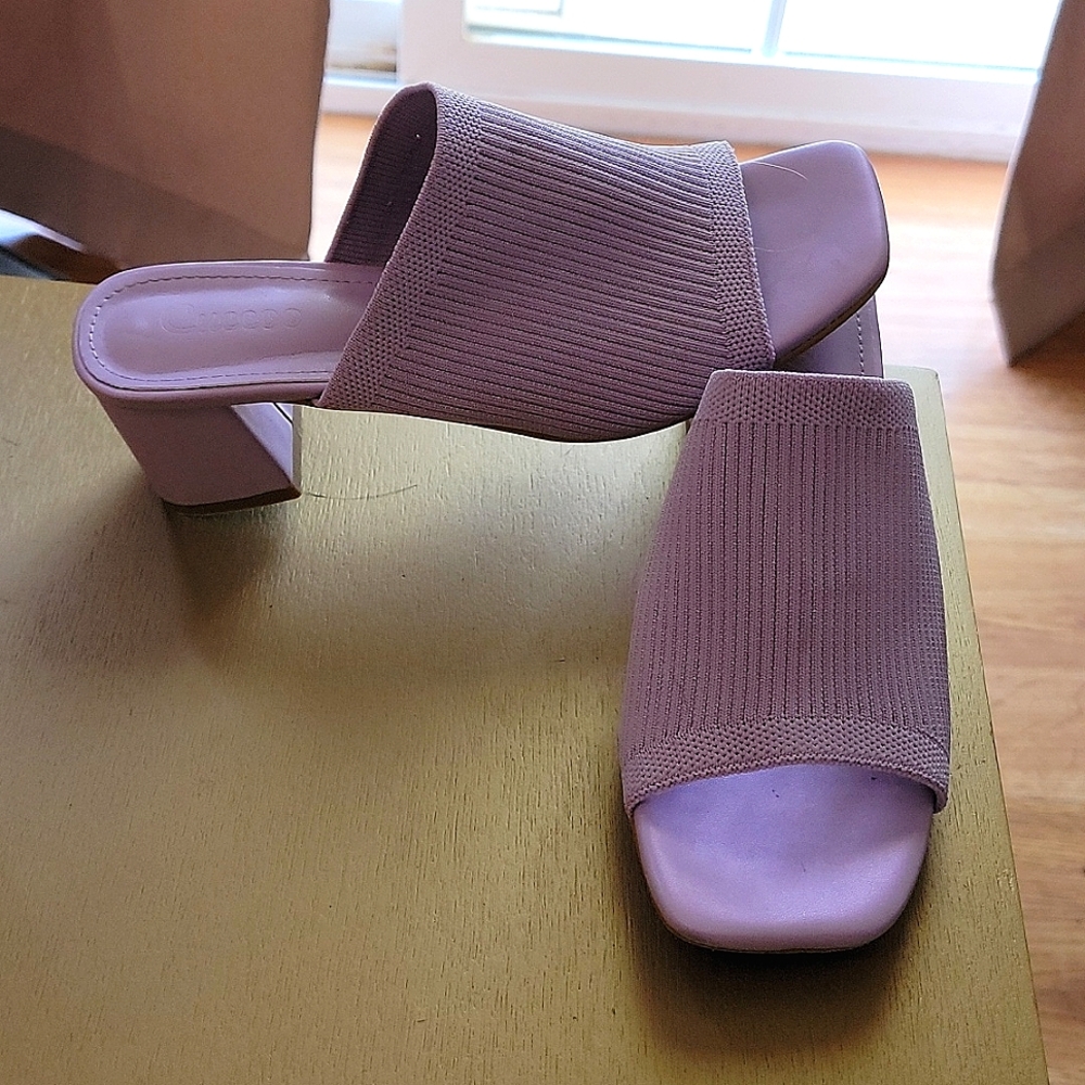 Lavender mules
